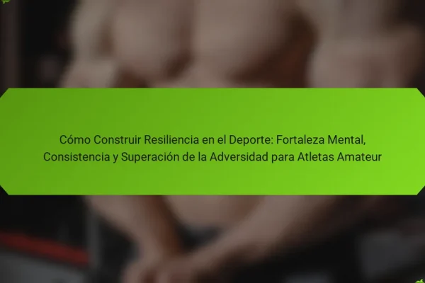 Cómo Construir Resiliencia en el Deporte: Fortaleza Mental, Consistencia y Superación de la Adversidad para Atletas Amateur
