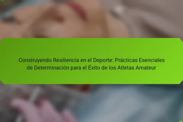 Construyendo Resiliencia en el Deporte: Prácticas Esenciales de Determinación para el Éxito de los Atletas Amateur