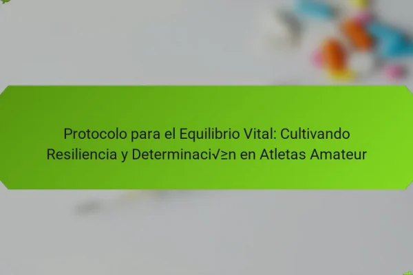 Protocolo para el Equilibrio Vital: Cultivando Resiliencia y Determinación en Atletas Amateur